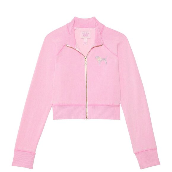 PINK x LoveShackFancy Reissued Full-Zip Sweatshirt & Flare Leggings Set LARGE - Picture 13 of 16